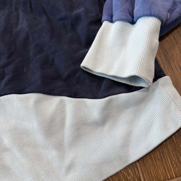 Offline by Aerie Throwback Colorblock 1/4 zip hoodie sweatshirt large - Picture 4 of 6